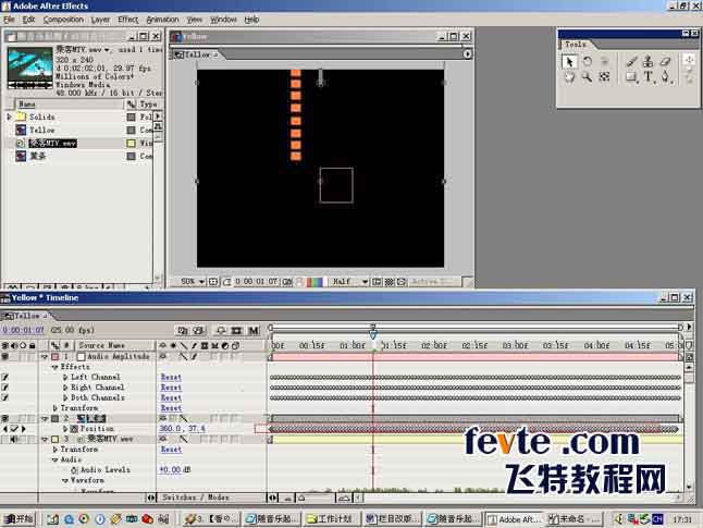 AE制作受音乐影响的物体 武林网