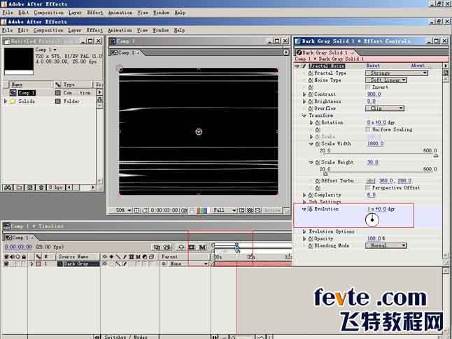 AE制作三维空间感光线 飞特网 AE实例教程