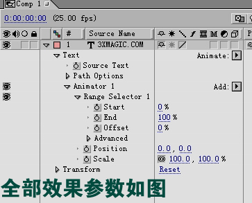 AE制作动态文字飞入效果 武林网