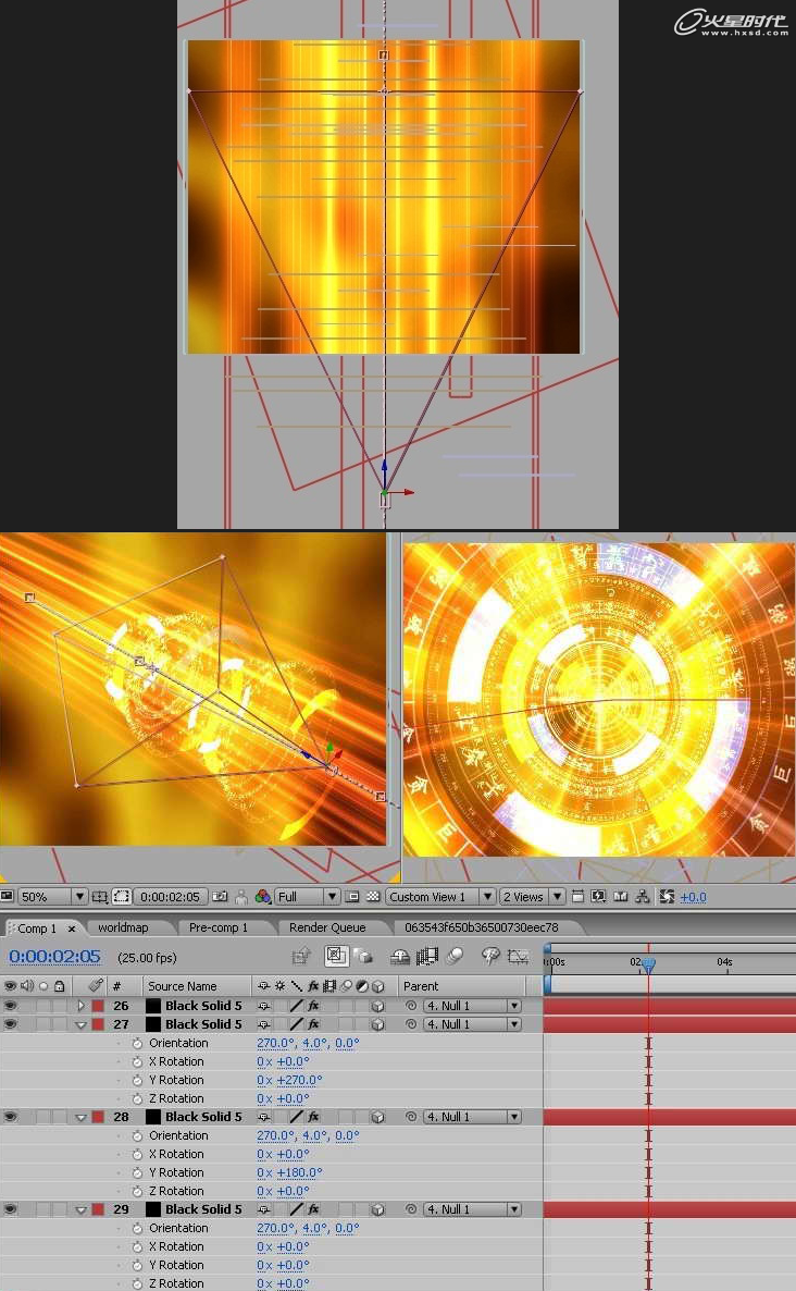 after effects打造立体空间光感效果 武林网