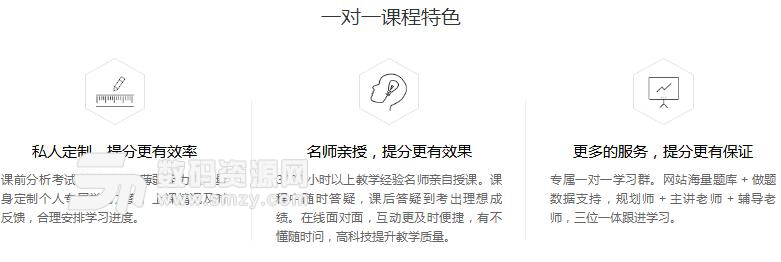 考满分1v1课程介绍截图