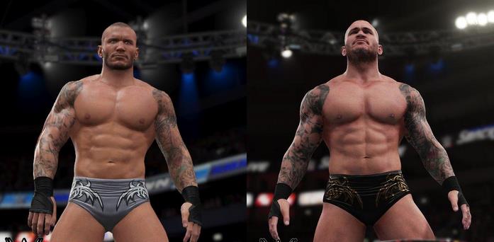 WWE2K18和WWE2K17画面对比截图
