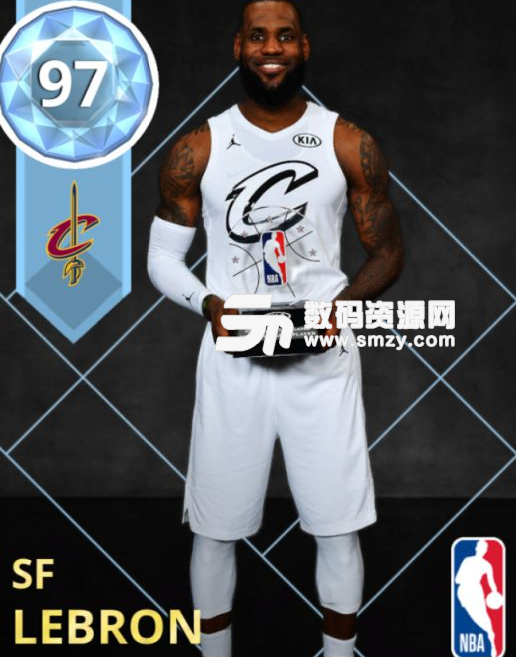 NBA2K18全明星MVP钻石詹姆斯属性一览截图