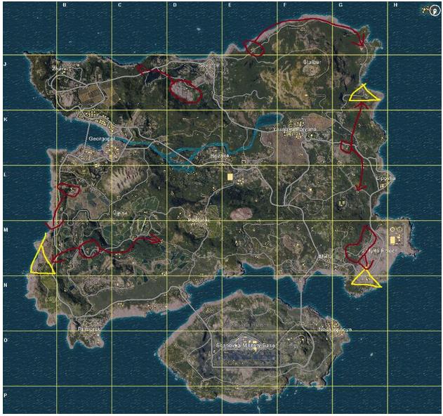 绝地求生大逃杀跳伞地点