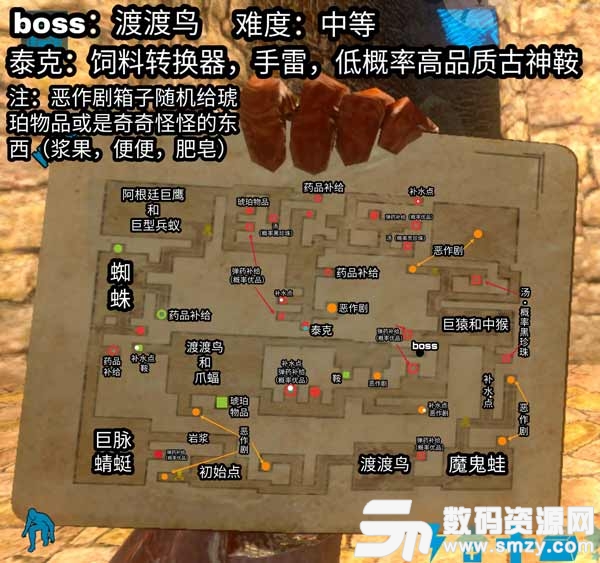 方舟生存进化地牢地图