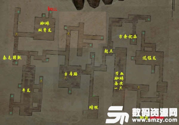 方舟生存进化地牢地图