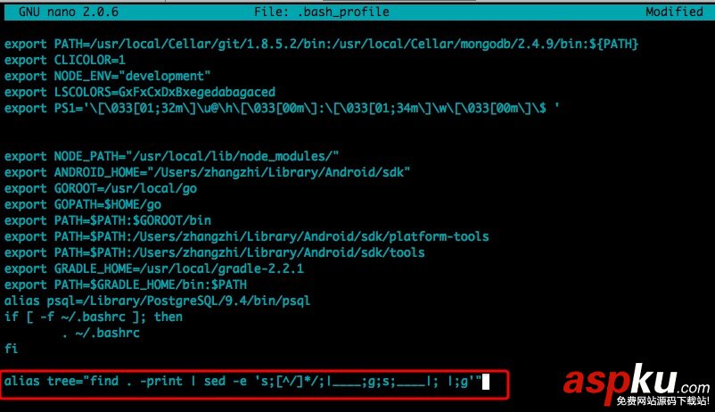 mac系统中使用tree 命令展示目录树结构 tree,目录树,mac目录树,mac显示目录树