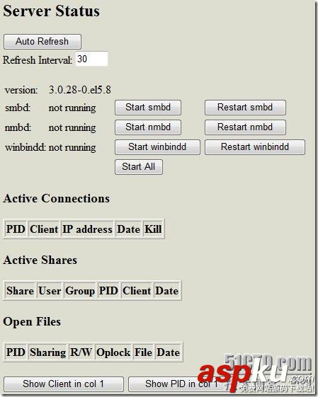 WEB管理工具,Samba