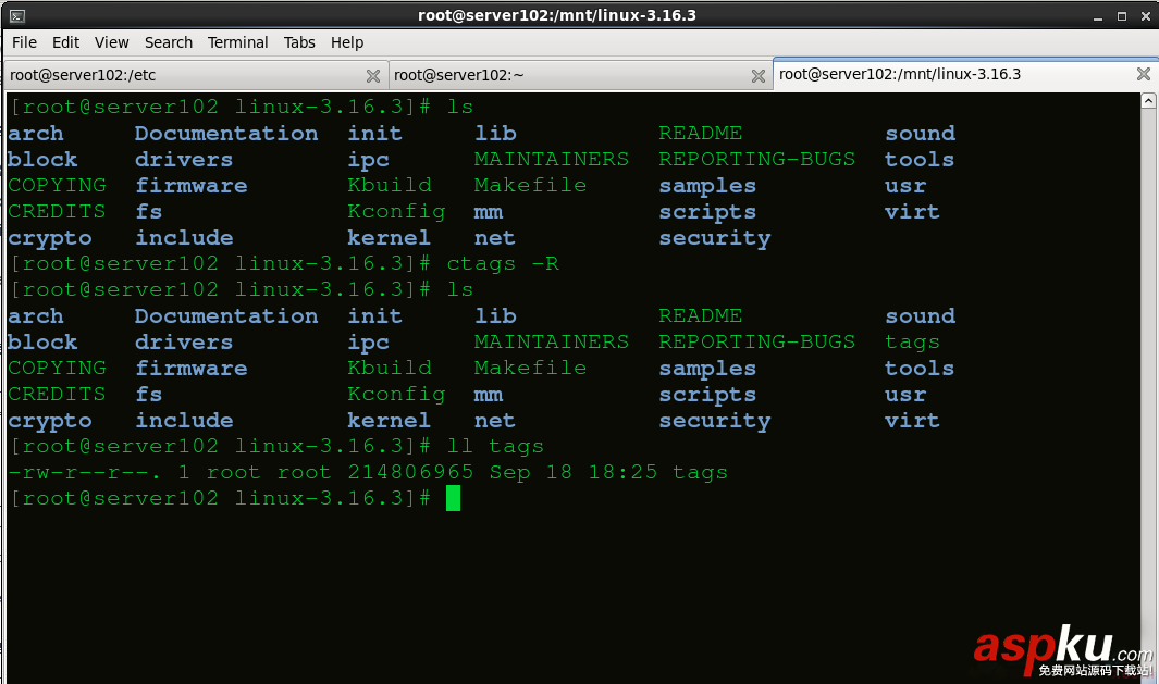 linux,ctags,安装,linux系统查找文件,vimctags,ctag