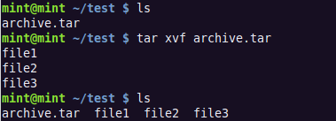 Linux,Tar