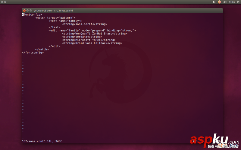 Linux折腾记,Ubuntu,14.10,使用Windows字体