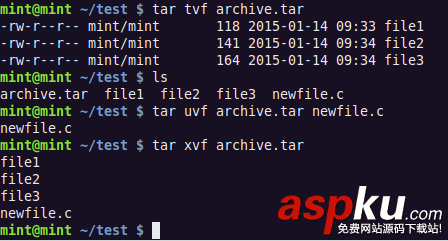 Linux,Tar