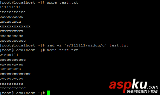 Linux,sed