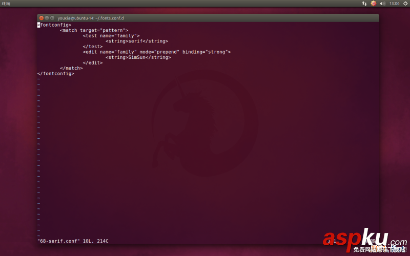 Linux折腾记,Ubuntu,14.10,使用Windows字体