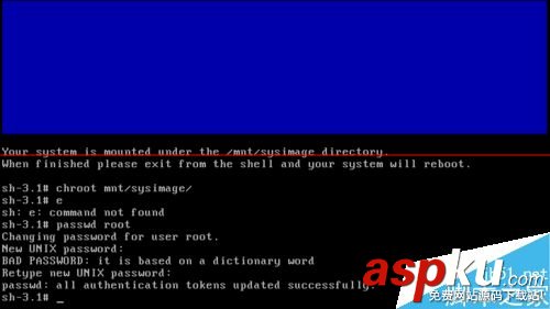 linux,root恢复,root密码忘记,linux修改root密码,linu