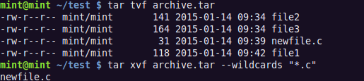 Linux,Tar