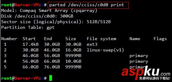 Linux,parted,GPT