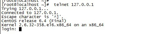 linux,telnet