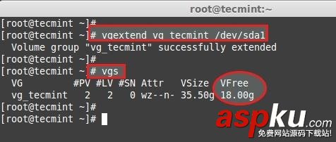 Linux,lvm,扩增卷组,逻辑卷