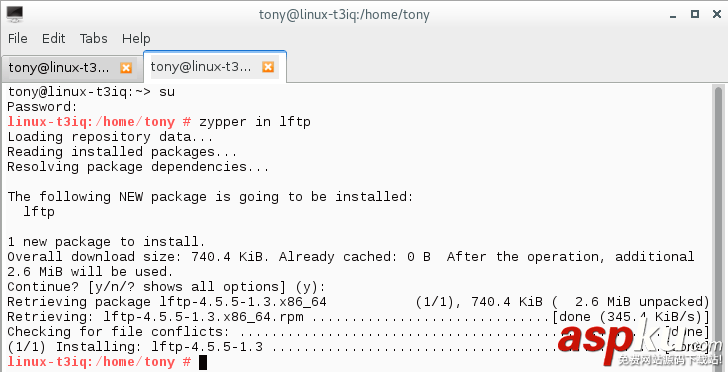 Linux,LFTP