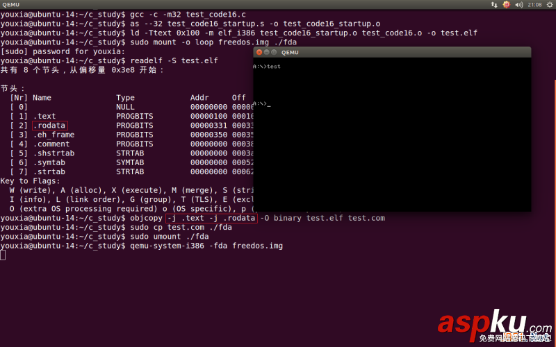 Linux折腾记,使用GCC,GNU,Binutils,x86实模式,运行的16位代码