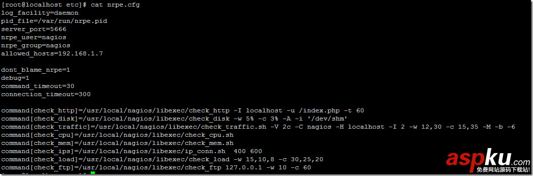 nagios,服务端配置