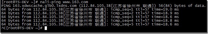 nali,显示IP