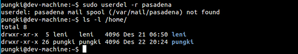 Linux,userdel,删除用户