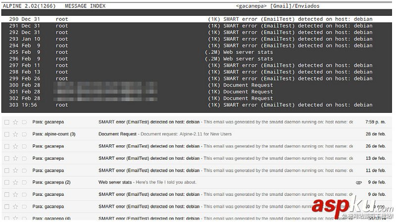 Linux,Gmail