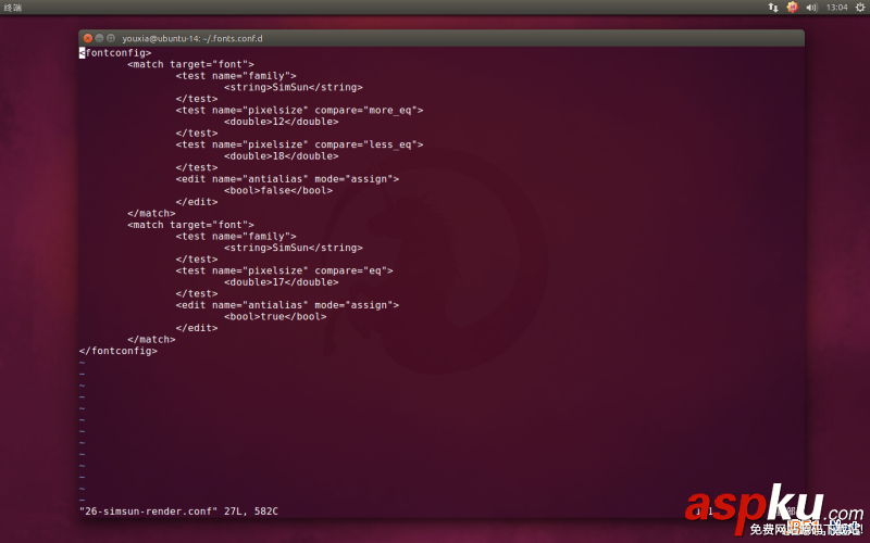 Linux折腾记,Ubuntu,14.10,使用Windows字体