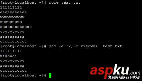 Linux,sed