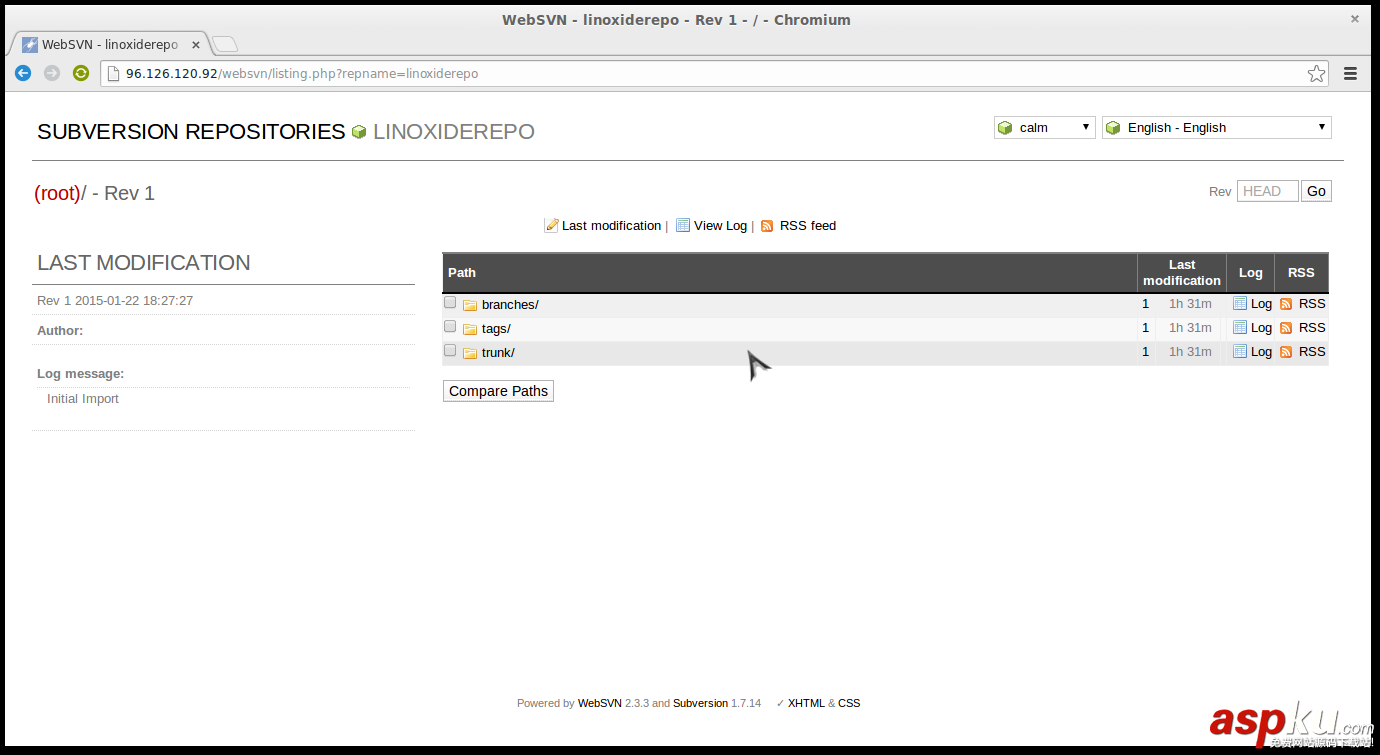 在CentOS系统中安装Websvn的教程 CentOS,Websvn