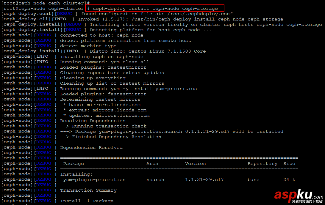 在CentOS下安装和配置分布式系统Ceph的教程 CentOS,分布式系统,Ceph,云计算