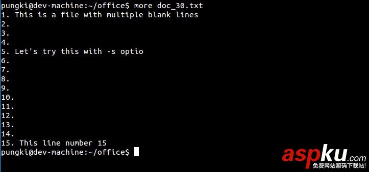 CentOS,文本文件,more命令