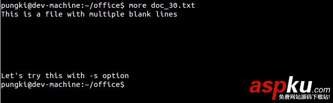 CentOS,文本文件,more命令