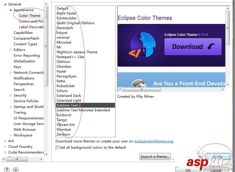 eclipse,主题,theme