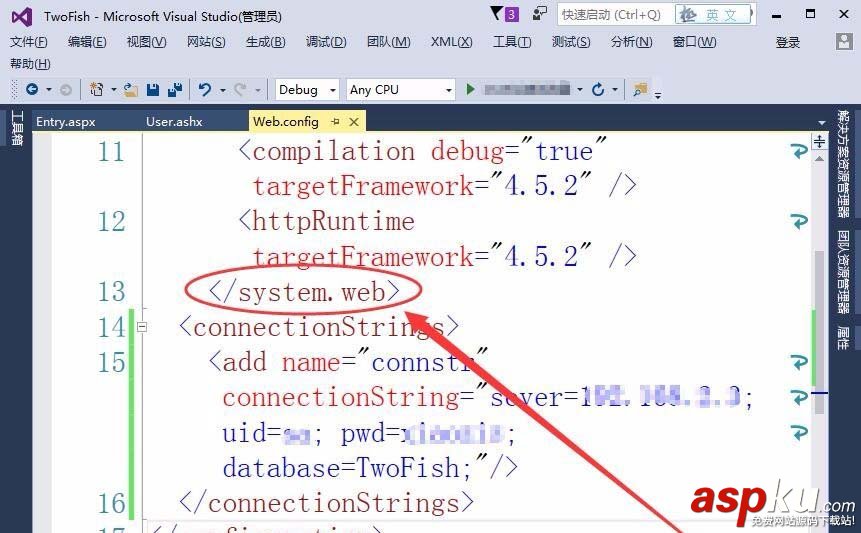 VisualStudio,数据库,网站