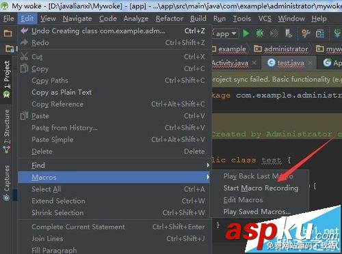 androidstudio,代码,录制代码宏
