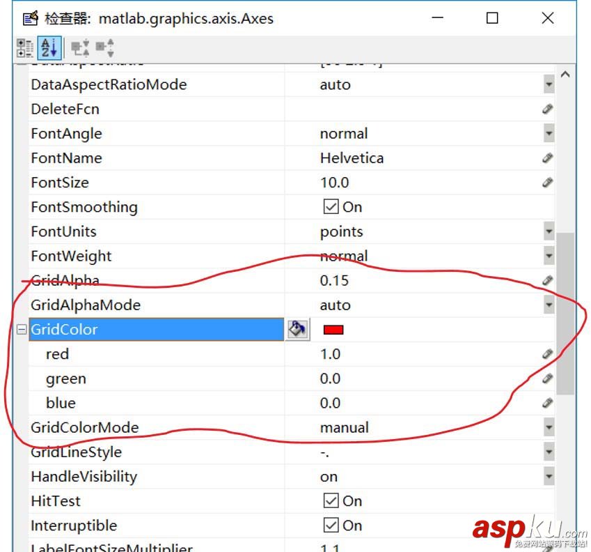 Matlab,网格,坐标轴