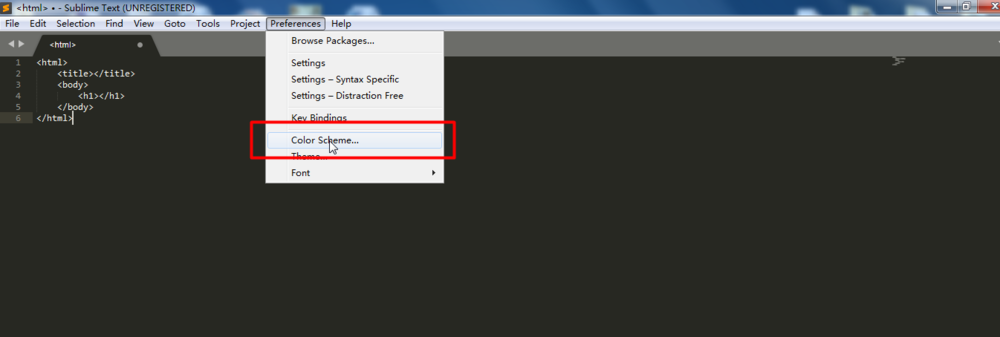 SublimeText,背景颜色