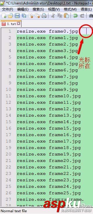 notepad,列块编辑