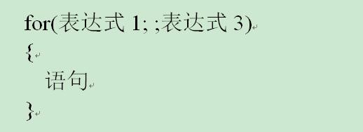 vs,for循环,省略,表达式