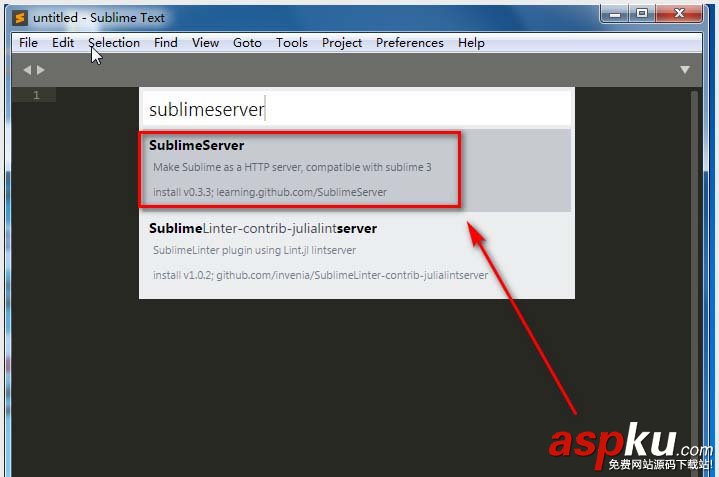 SublimeText,Sublime,本地服务器