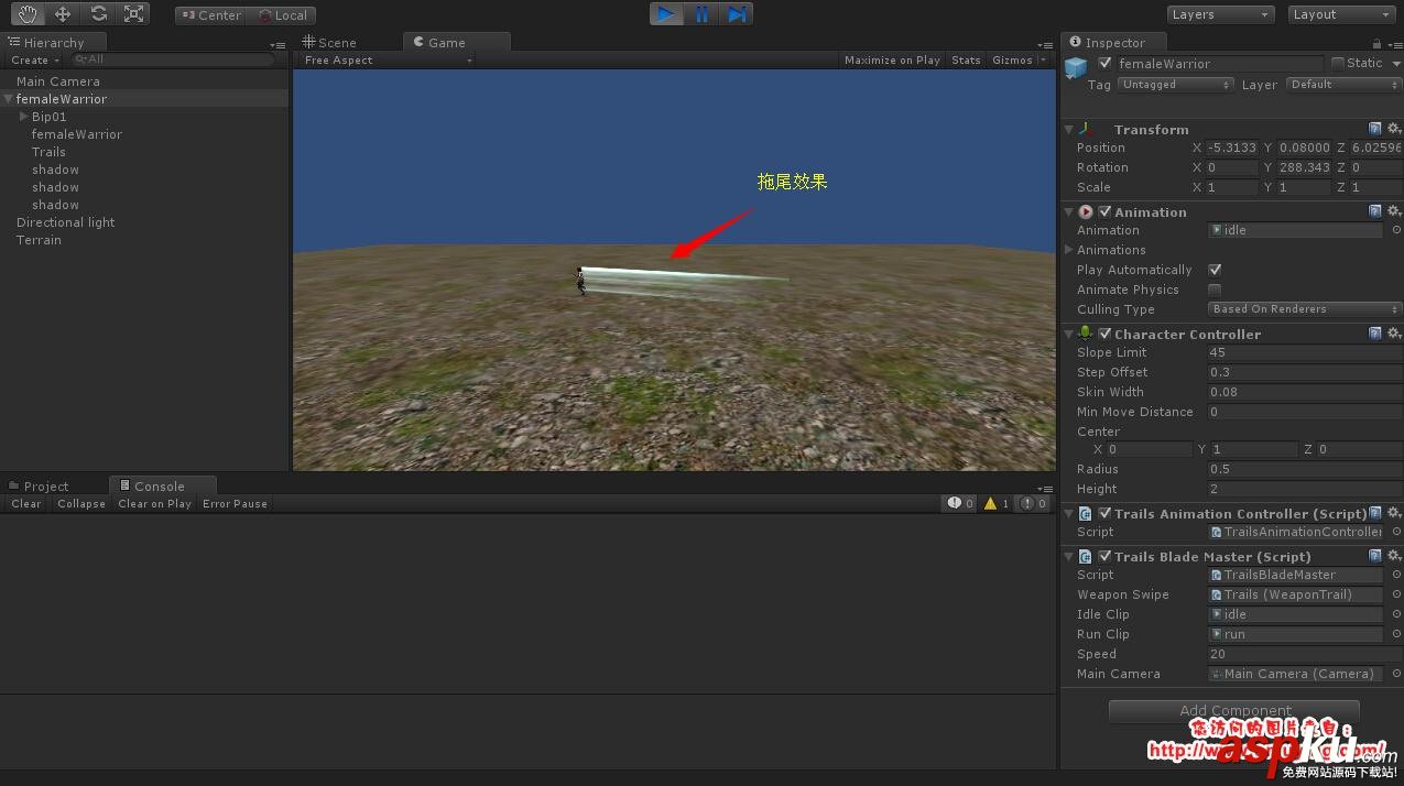 Unity3D 冲锋效果、角色拖尾效果 Unity3D,冲锋,拖尾,效果