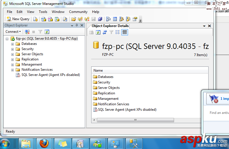 sql2005,window7