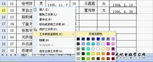 WPS技巧 给标签点颜色让信息一目了然