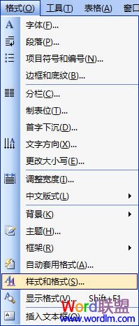 样式和格式命令