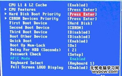 bios设置速查辞典