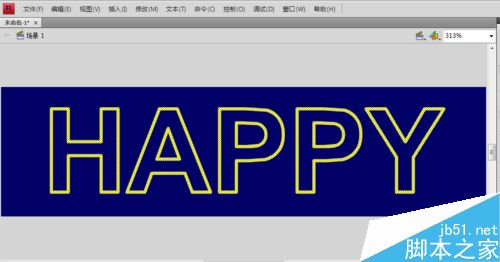 怎么用flash cs4制作具有霓虹灯效果的文字？