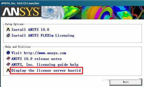 ansys10.0安装方法